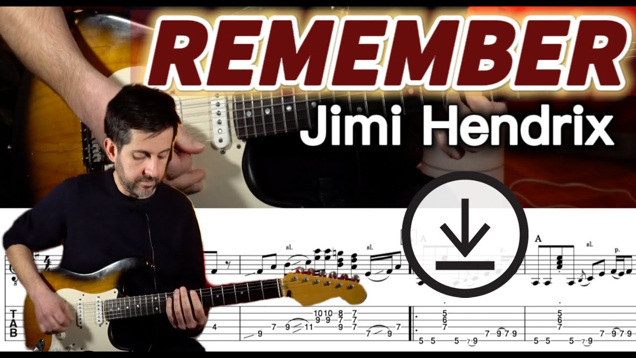 Jimi Hendrix REMEMBER Guitar tab sheet music