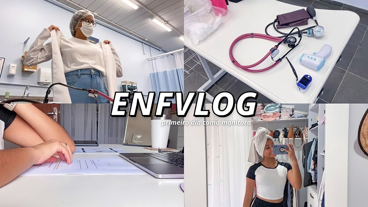 ENFVLOG | rotina de uma estudante de enfermagem, monitoria, aula presencial e shopping