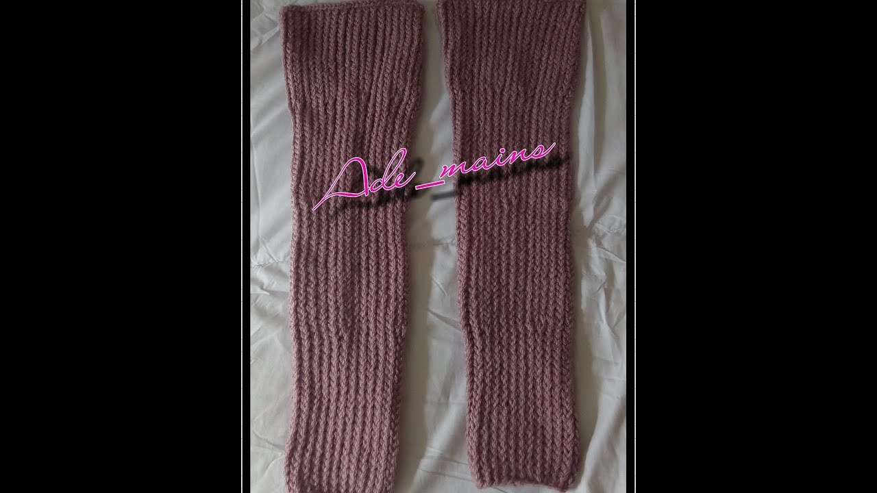 Manches évasées tricotin circulaire/circular knit flared sleeves