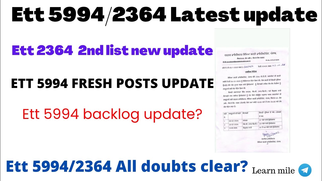 One 5994 new update|| One 5994 2nd list update|| One 2364 new update||