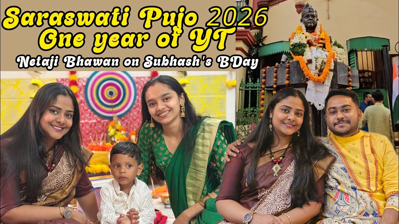 Saraswati Pujo 2026। Netaji Bhawan on 23rd January। ONE YEAR of YT Journey 🎉
