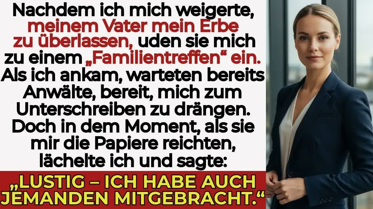 Meine Familie versuchte, mein Vermögen zu stehlen – aber ich kam mit ihrem wichtigsten Kontakt