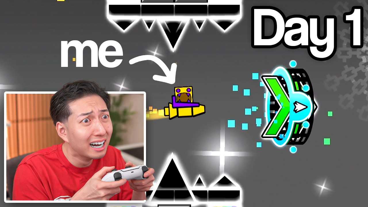 I Played Geometry Dash Every Day - Day 1