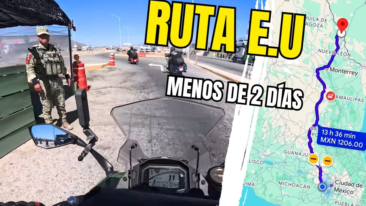 Viajando desde CDMX hasta la frontera en moto
