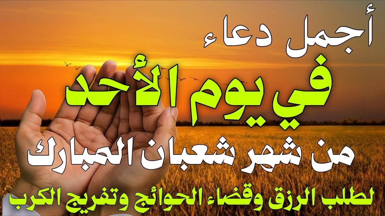 دعاء فى صباح يوم الأحد 27 من شهر شعبان لطلب الرزق والفرج وقضاء الحوائج وتفريج الهم بإذن الله 💚