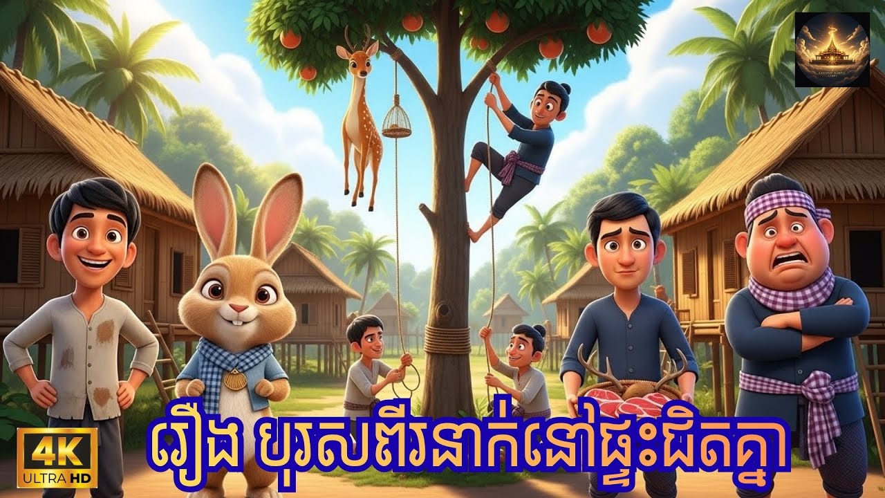 រឿងនិទានខ្មែរ |រឿង បុរស២នាក់នៅផ្ទះជិតគ្នា #khmerfolktale #animation