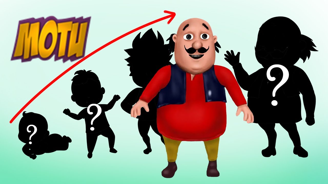 MOTU FROM MOTU PATLU GROWING UP EVOLUTION | CARTOON ART