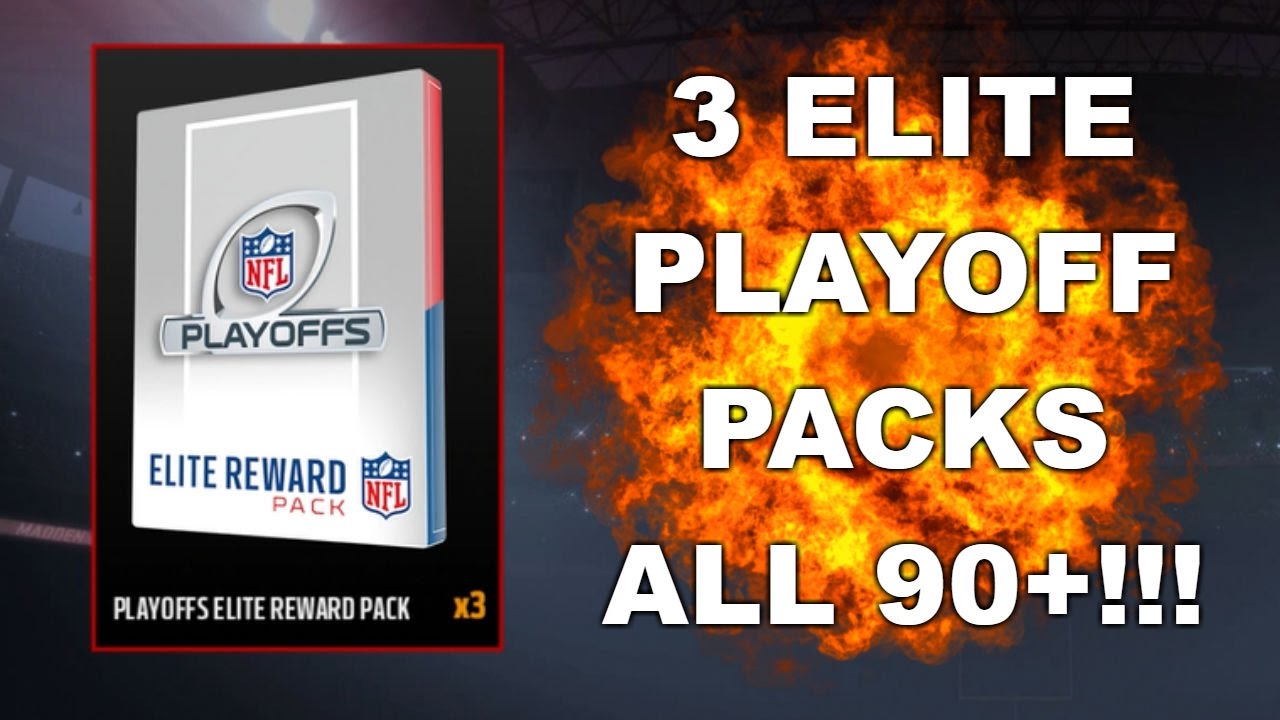3 PLAYOFF ELITE PACKS | ALL 90+!!! MUT 17