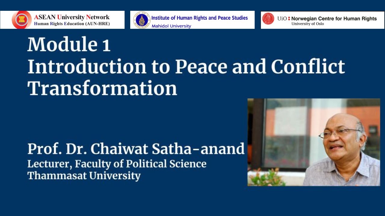 Module 1 Introduction Peace & Conflict Transformation