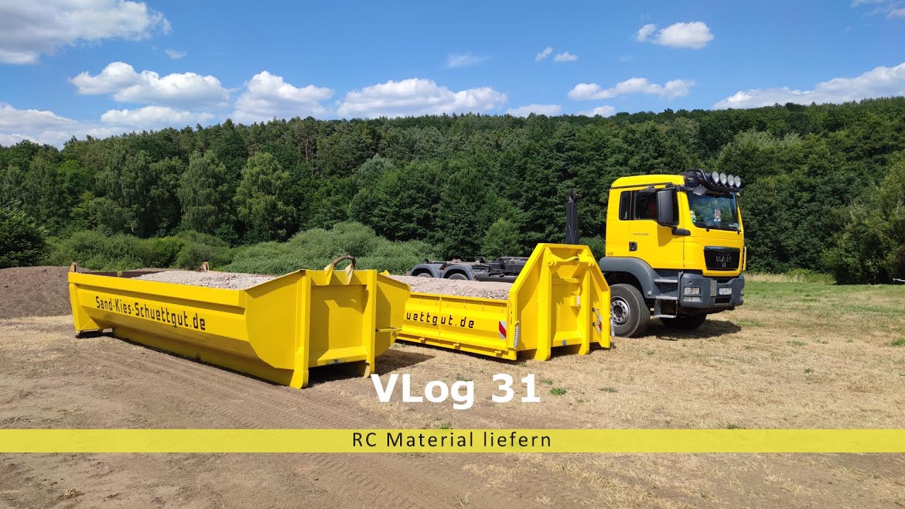 VLog 31 RC Transport mit MAN TGS; LKW; Abroller; Abrollkipper.