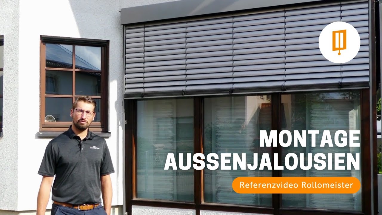 Montage Aussenjalousien und Raffstores mit Führungsschienen und Blende - Referenzvideo