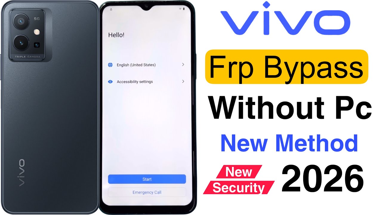 Vivo T1 5G Frp Bypass | Without Pc | Google Account Lock Unlock - New Security New Method 2026