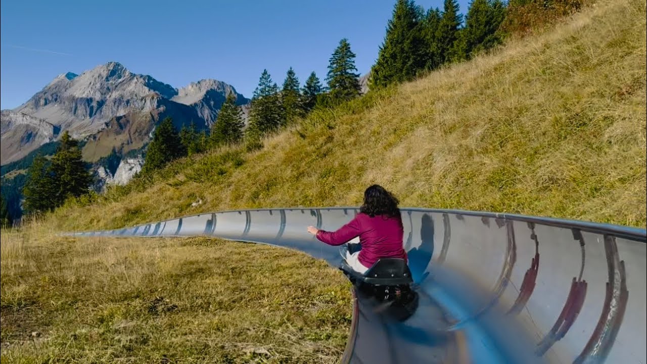 Wiegand Tobogan Run Kanderstag Oeschinensee Switzerland #swiss #toboggan 