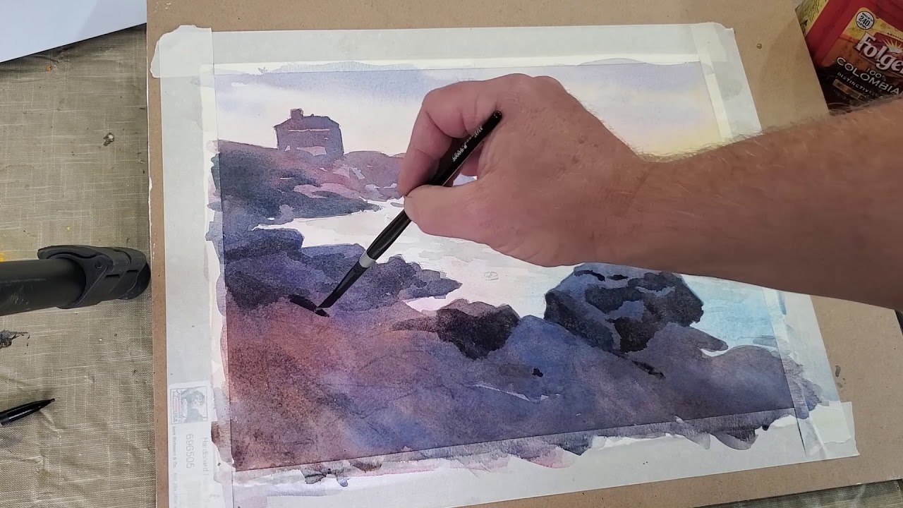 The North Shore, watercolor demo by Christopher Leeper