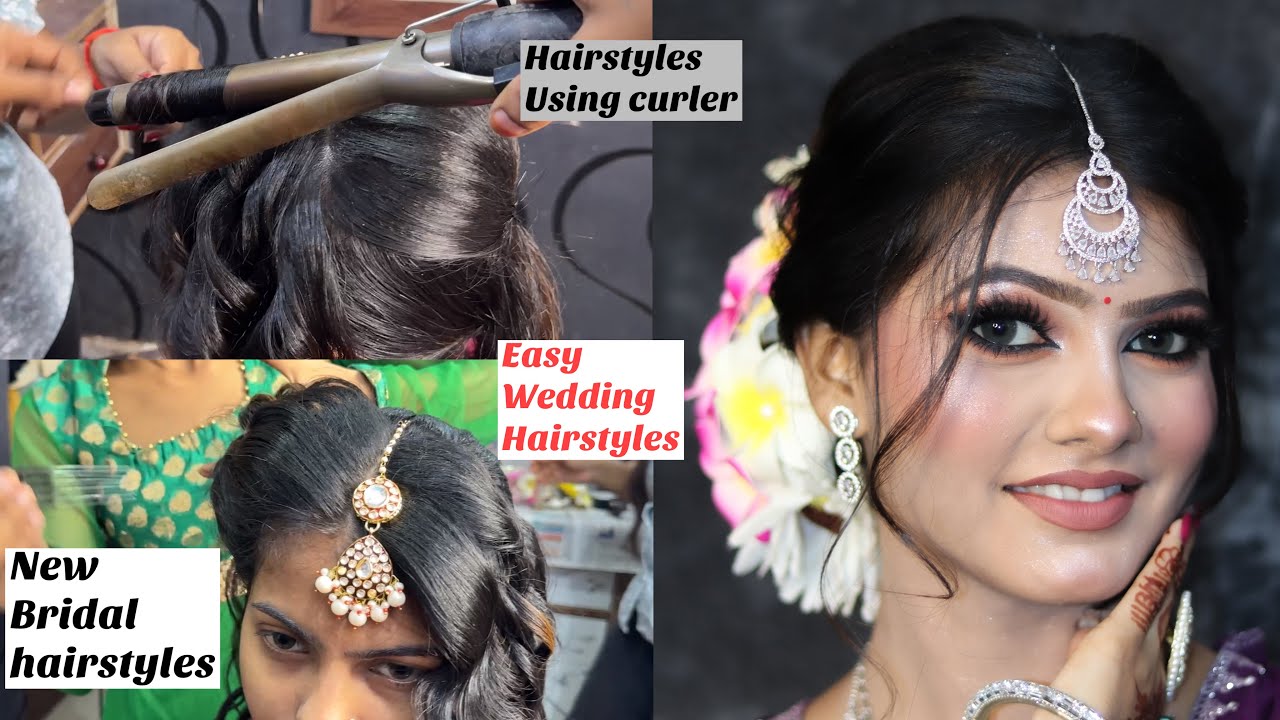 New Wedding Hairstyles Tutorial For Beginners | Very Easy Hair Do For Bridal