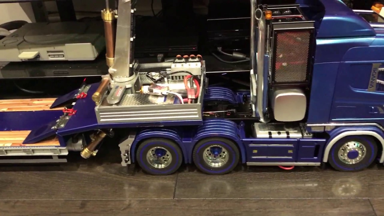 Fully Featured Tamiya Scania & Goldhofer Trailer