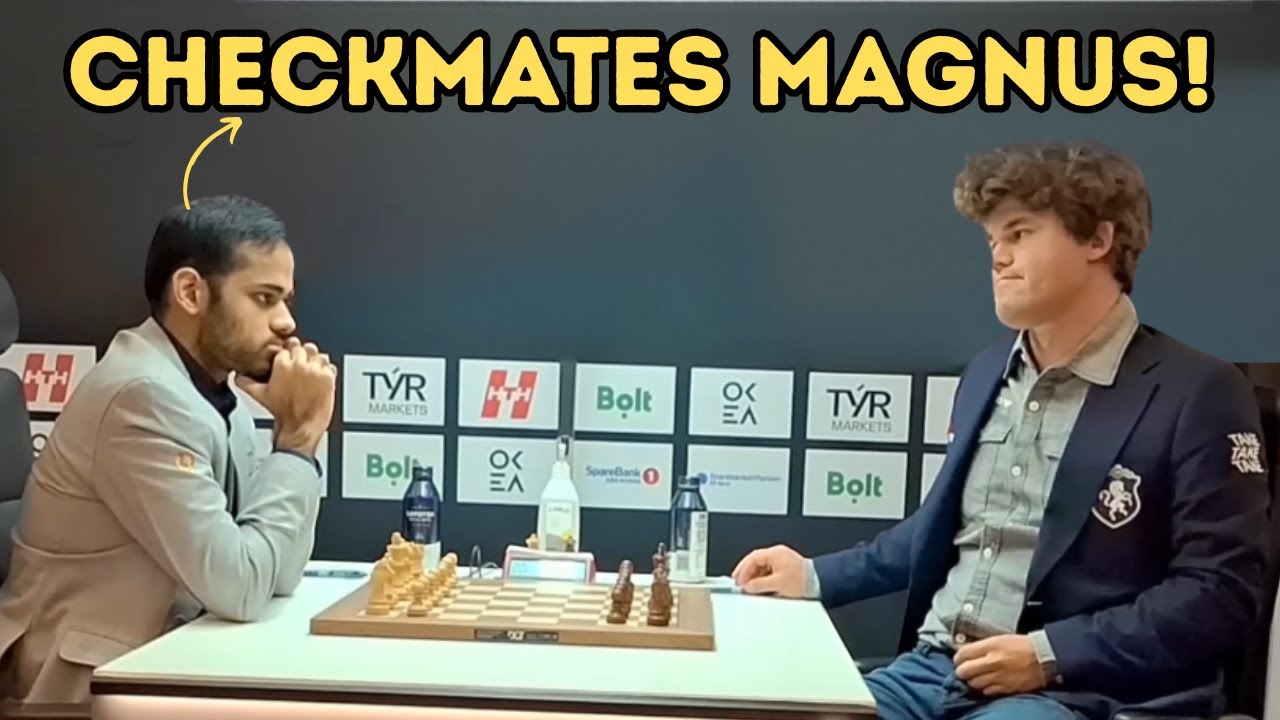 Arjun Erigaisi Delivers a Brutal Checkmate To Magnus Carlsen!