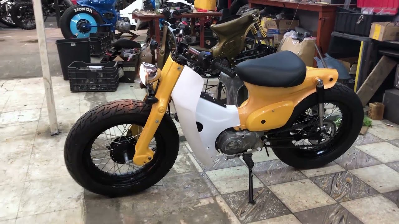 🔥👉Honda C90 Old School Custom Fat Bob project by ZDR ✅