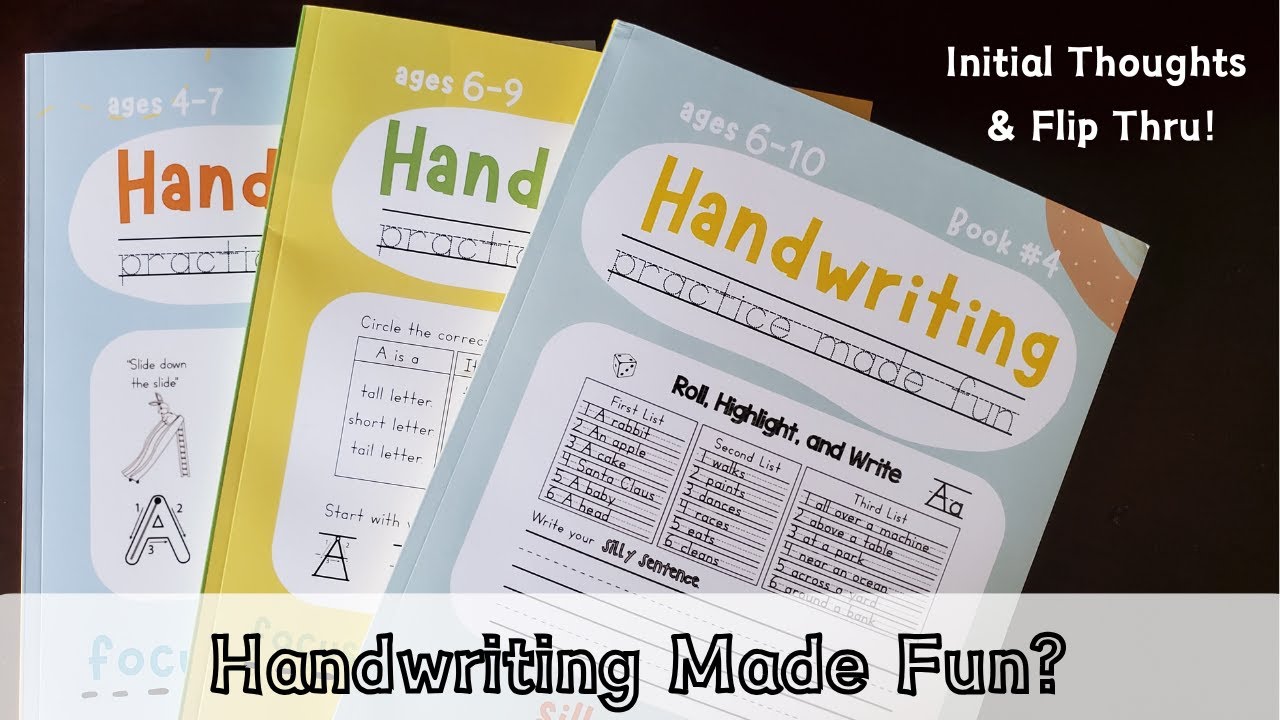 We'll be Trying Handwriting Practice Made Fun! Homeschool Curriculum Flip Through & Review