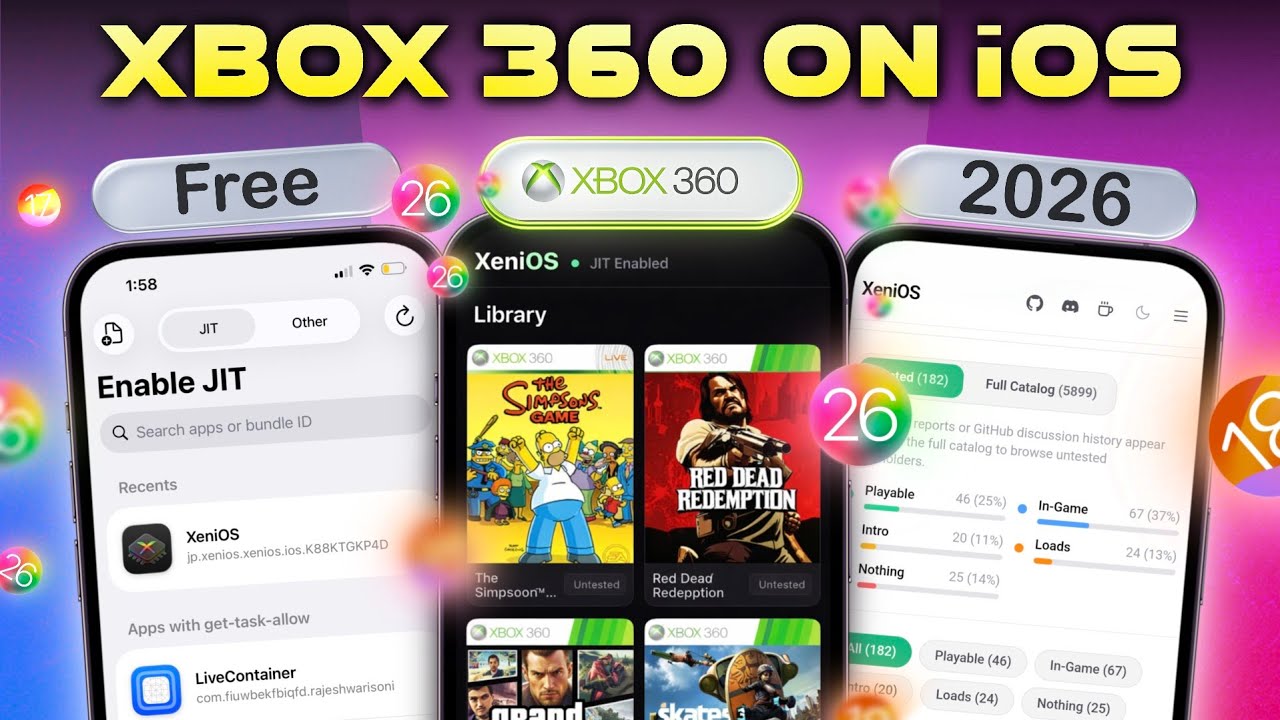 Xbox 360 on iPhone / iPad (2026): XeniOS Emulator Setup on iOS