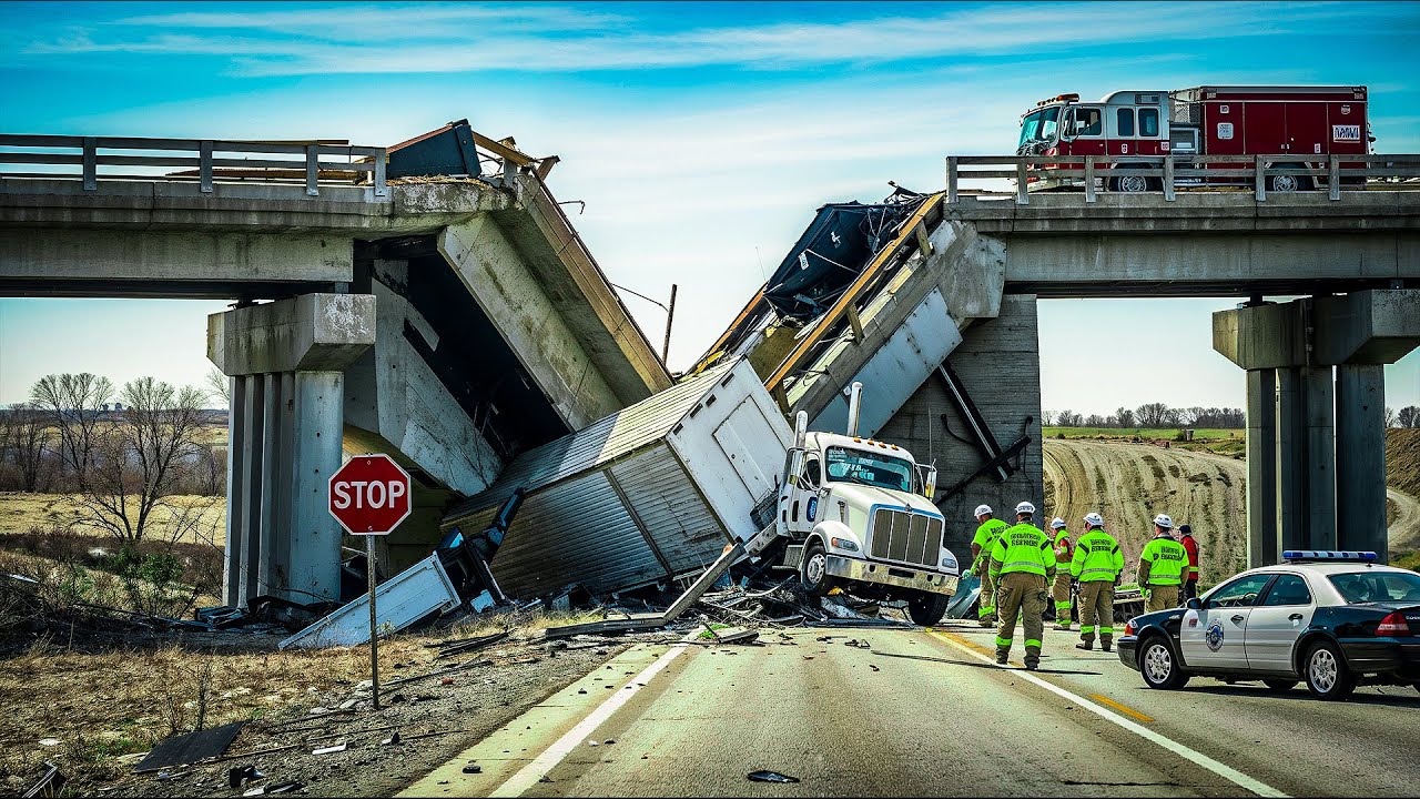 Jaw-Dropping Dangerous Road Challenges in Oversized Transport Truck Skill Operations #1