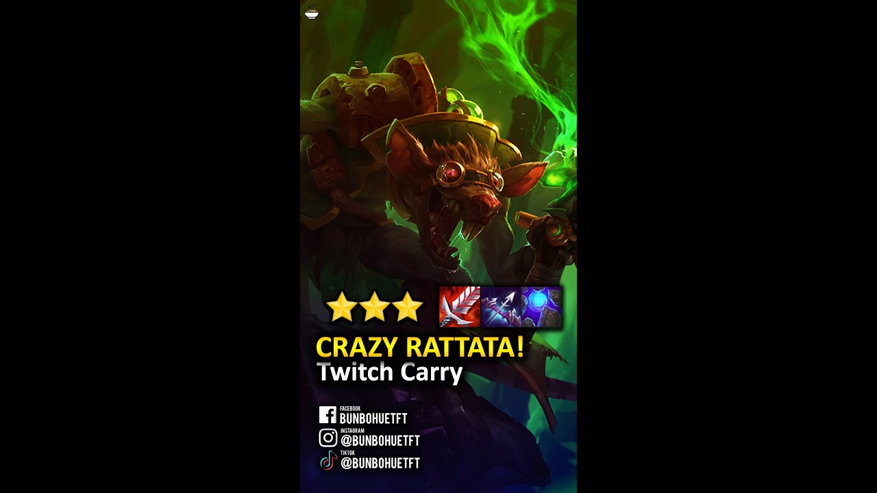 TFT Chemtech Assassin 3 Star Twich Carry Chemtech Team Comp! TFT 6.5 Twitch | TFT PBE Set 6.5