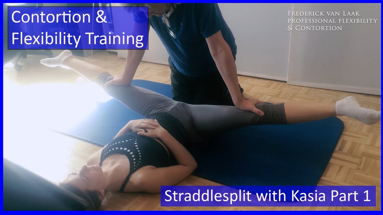 87 Flexyart Contortion Training: Straddlesplit Part 1  - Also for Yoga, Pole, Ballet, Dance People