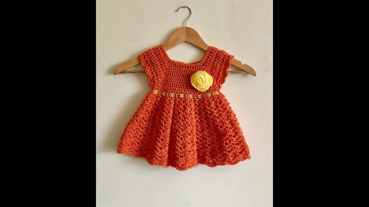 how to crochet baby dress /frock /tutorial