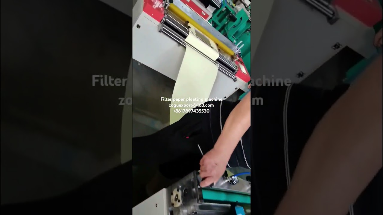Filter paper pleating machine #pleatingmachine  #filterpleatingmachine #filterpaperpleatingmachine
