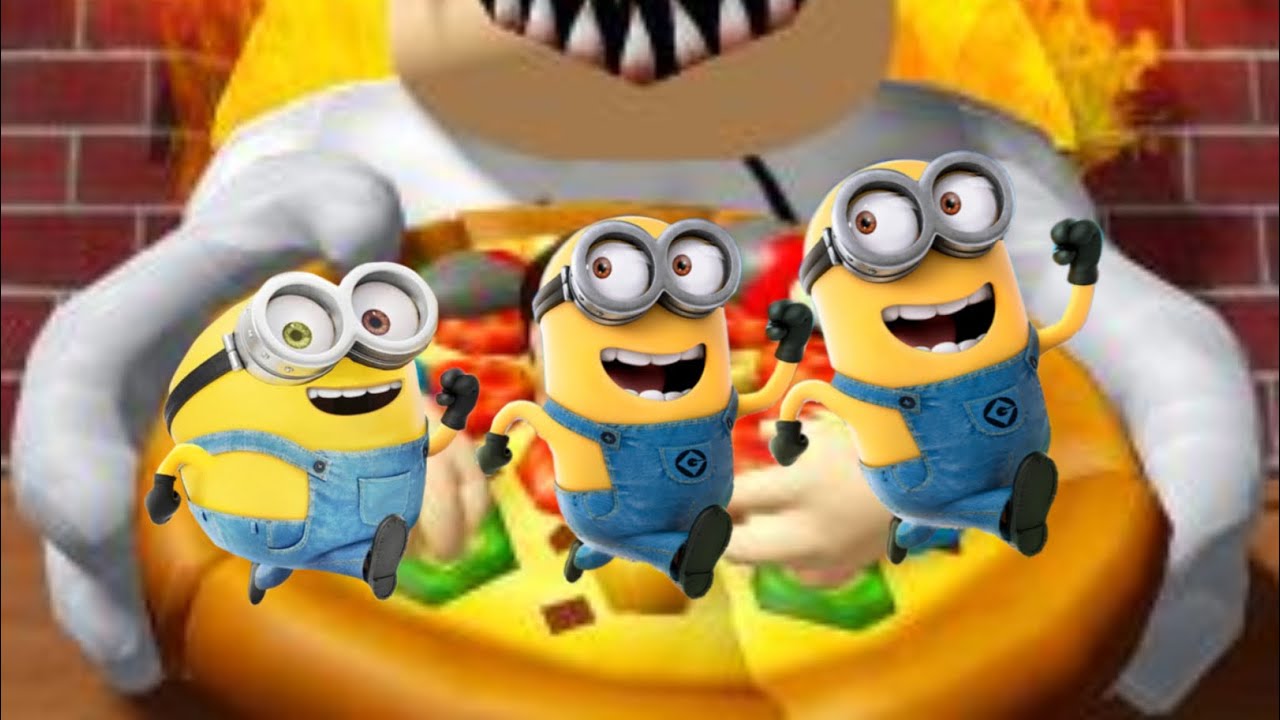Playing Papa Pizzas Pizzaria In Roblox With The Minions