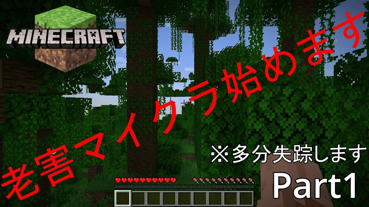 リスポーン前提で家を建てる漢【老害マイクラ Part1】