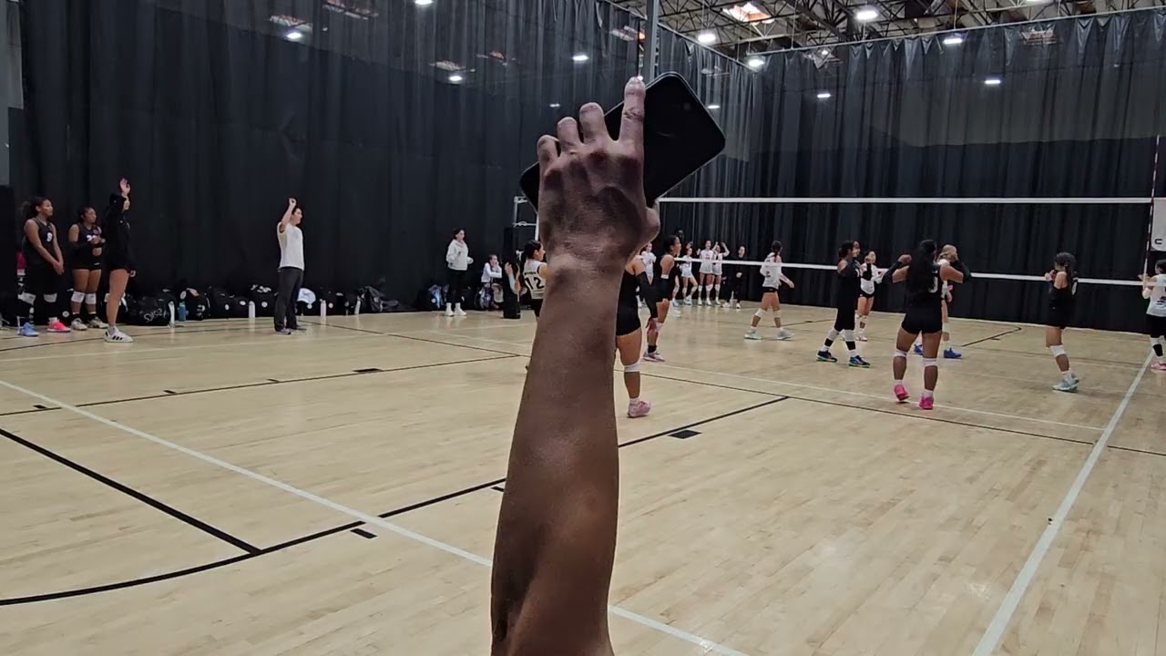 11.16.25 Storm VBC 14-1 Entry Event Day 2-Part2. #19 Hailee bright pink shoes. 
