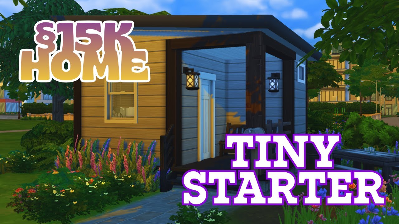 Tiny Starter House for 1 Sim 🏡 | No CC | Sims 4 Build