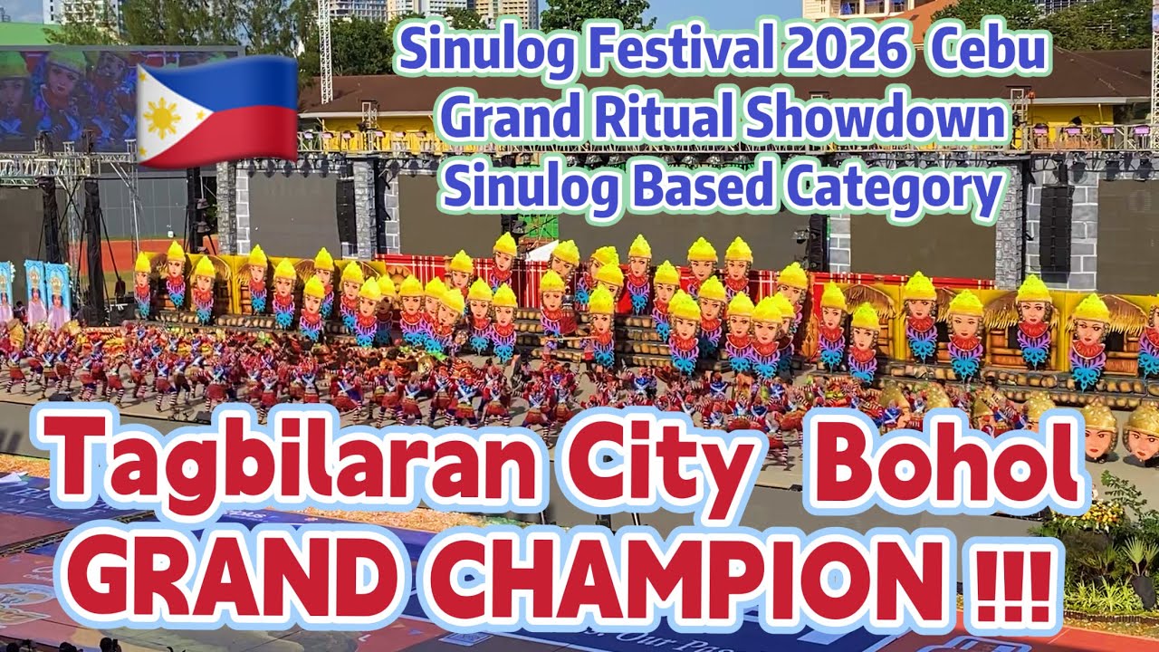 Sinulog 2026 TAGBILARAN BOHOL CHAMPION WINNER Ritual Showdown Cebu Festival Dance & Costume Parade 