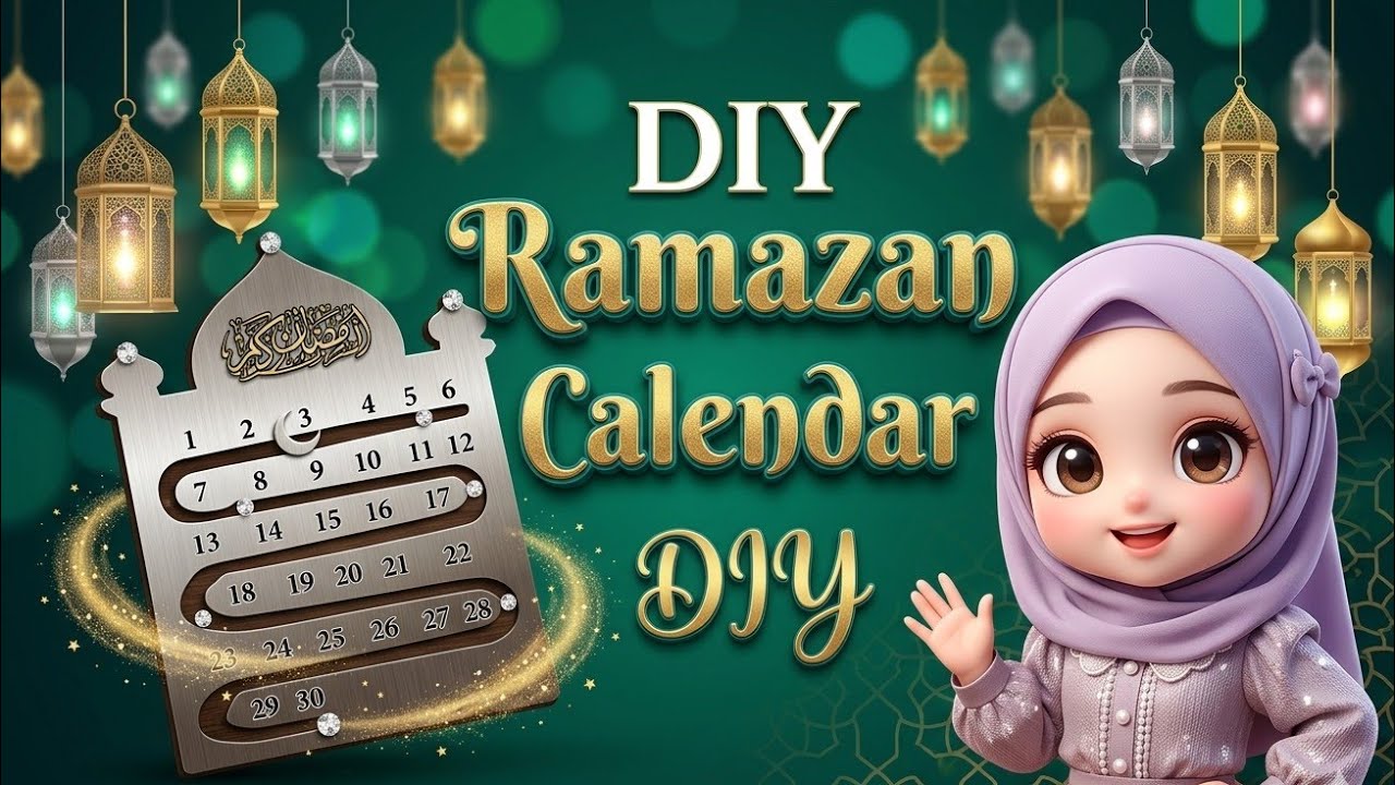 DIY Ramadan Calendar✨️ Ramazan Craft Ideas  #Tutorial #easy to make with Paper #Charmingcraftstudio 