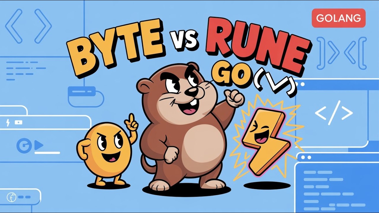 🚀Byte v/s Rune in Golang under 5 mins⭐ #golang
