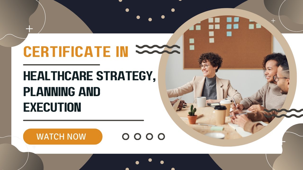 Healthcare Strategy & Planning Certification | Alpha Learning Centre 📈🏥