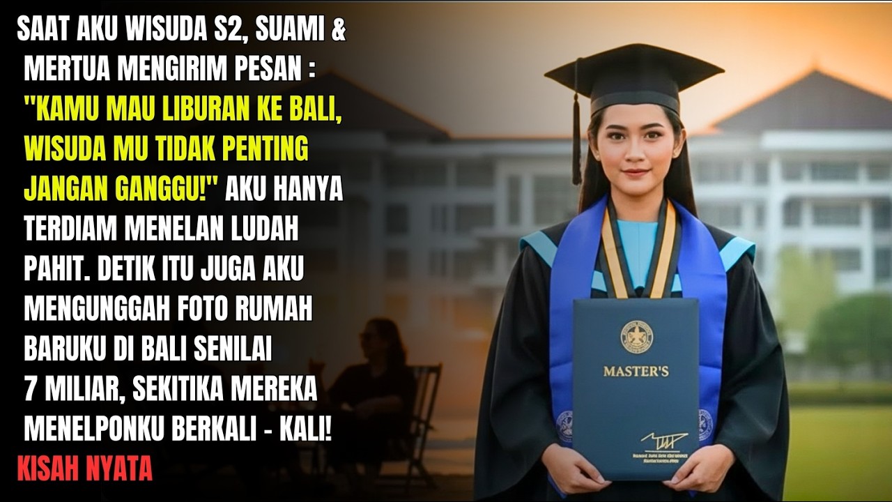 Wisudaku Diremehkan! Mertua & Suami Pilih Liburan ke Bali… Tapi Saat Itu Juga Aku…