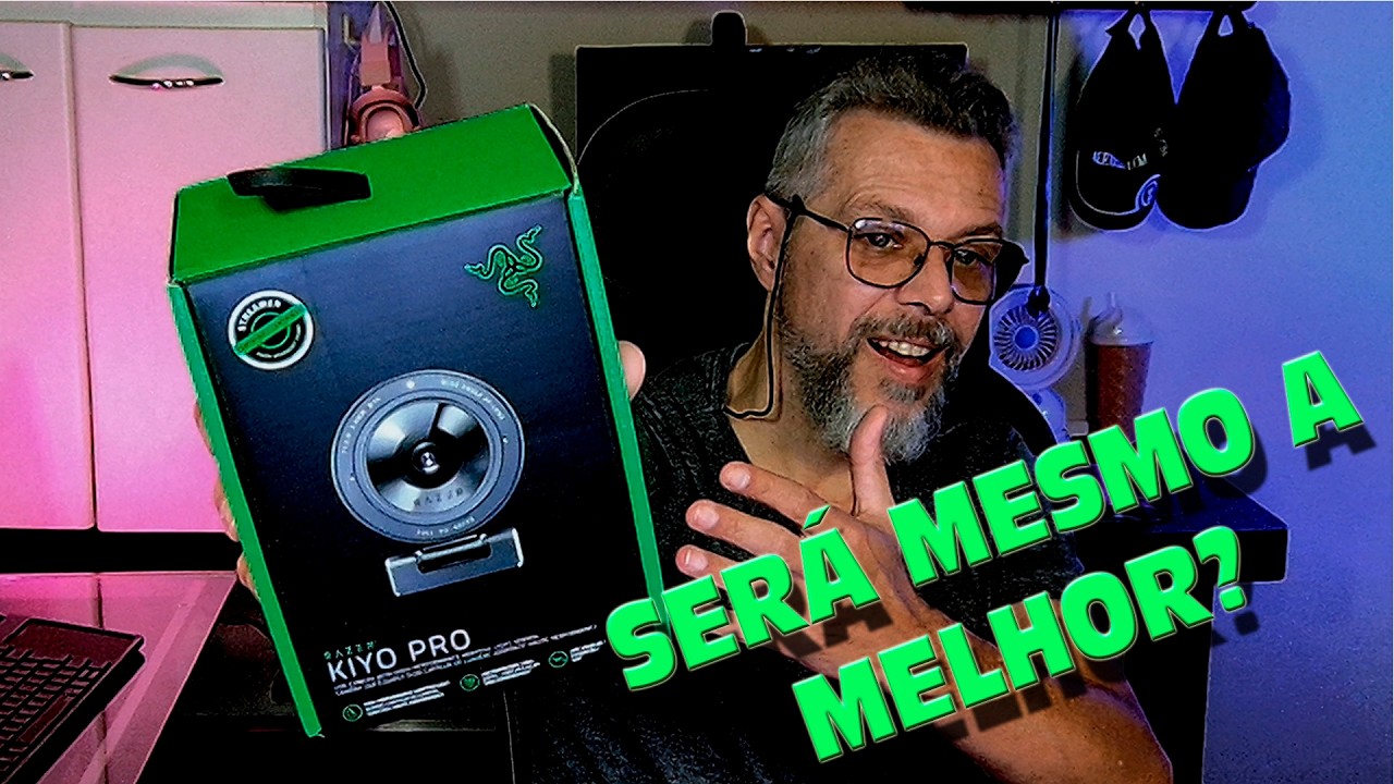 WEBCAM RAZER KIYO PRO - Tenha uma qualidade profissional em seus vídeos!