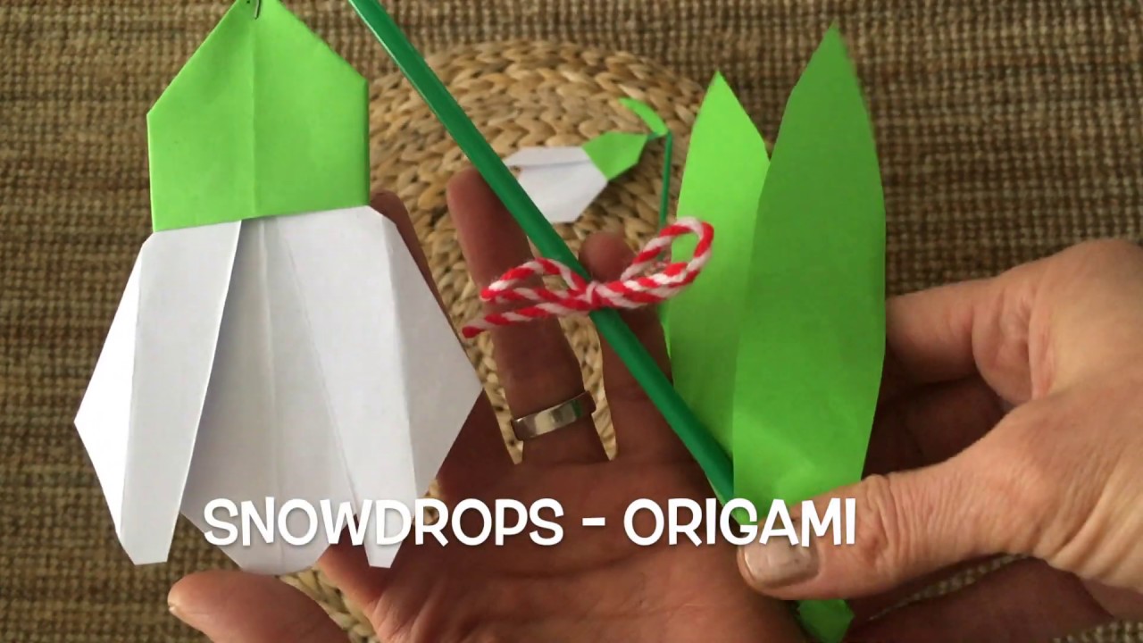 SNOWDROPS   ORIGAMI