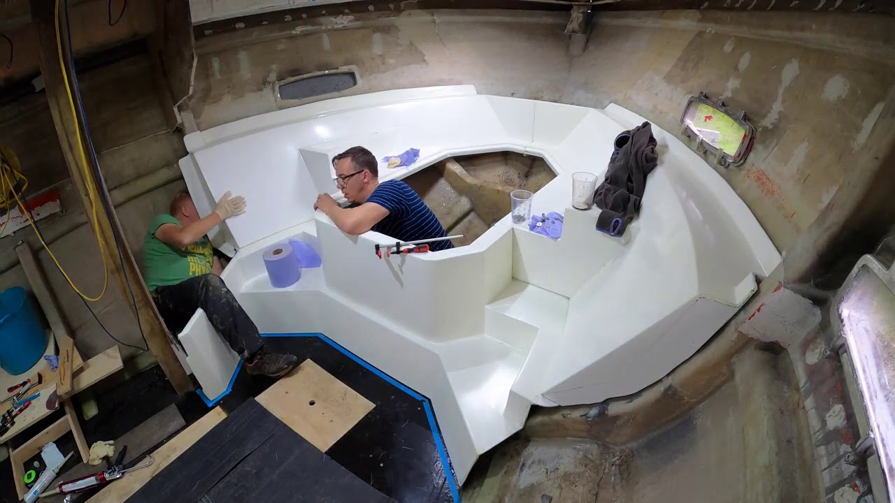 We Install the New Fibreglass Bed Module | DIY Boat Project - EP.33