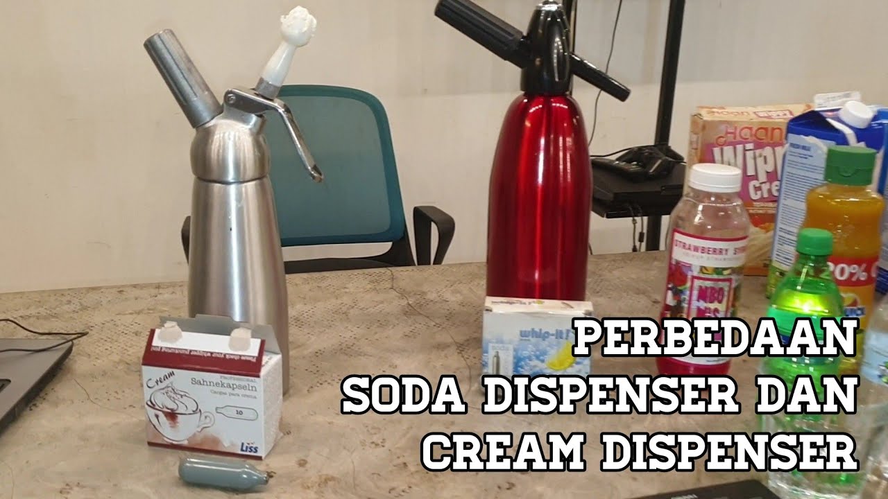 Perbedaan Soda Dispenser dan Cream Dispenser
