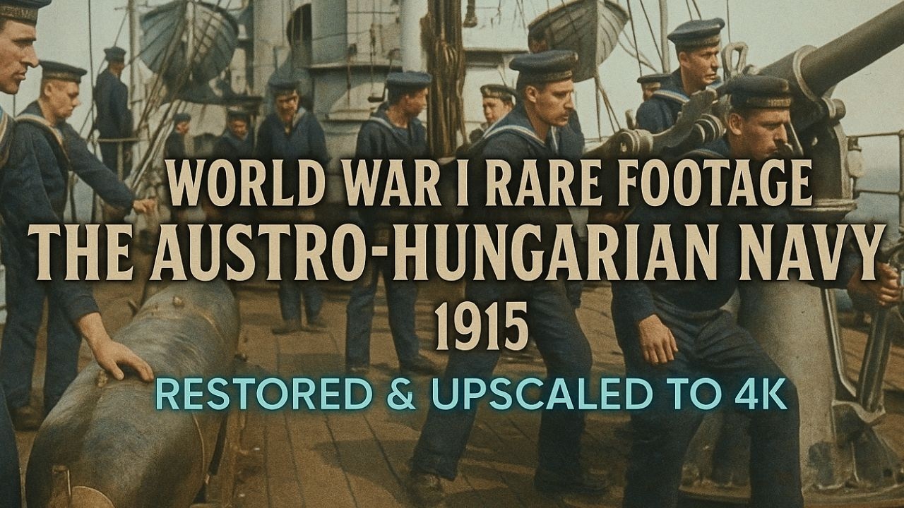 WWI Rarity: Austro-Hungarian Navy (1915) &mdash; Restored in 4K