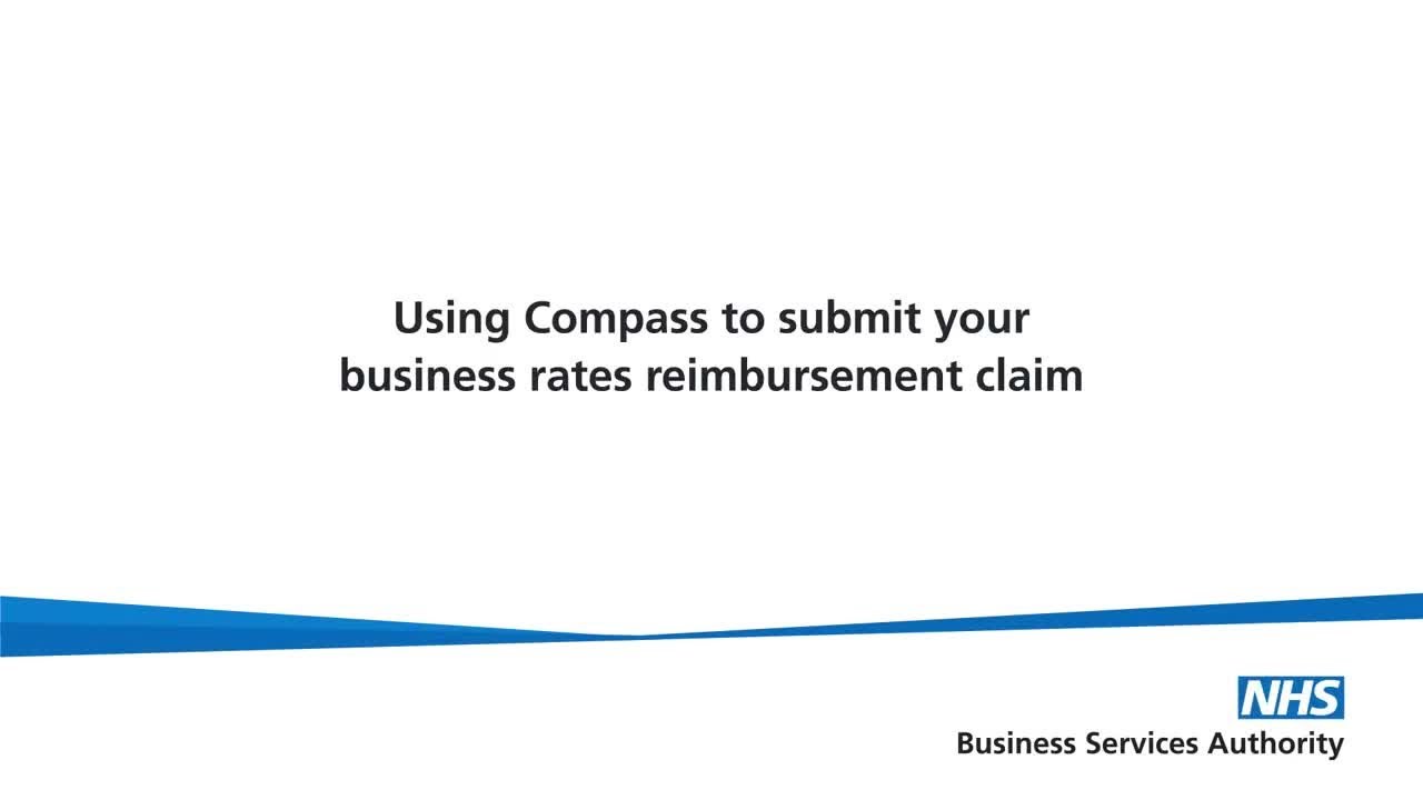 Using Compass to submit your business rates reimbursement claim