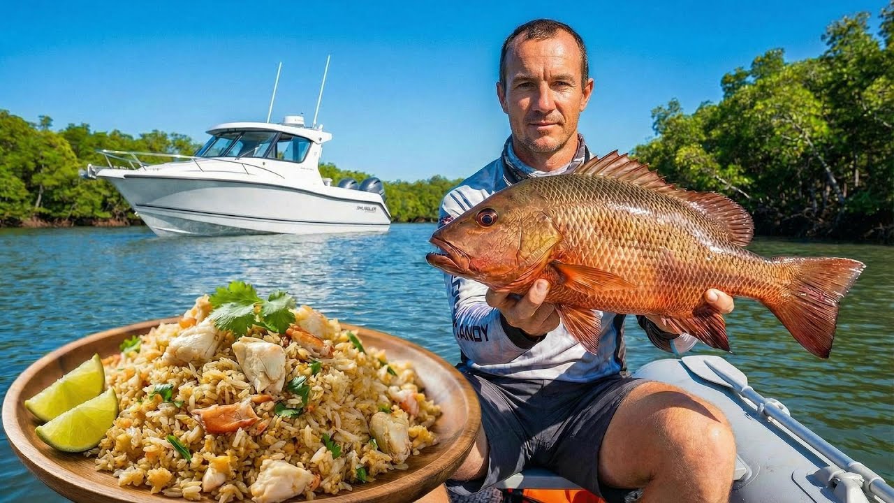 Mini inflatable - Catch and Cook Fishing - from Mothership - Day 1 EP.587