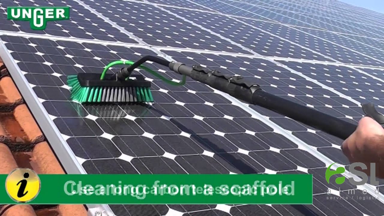 Solarreinigung mit UNGER HiFlo System