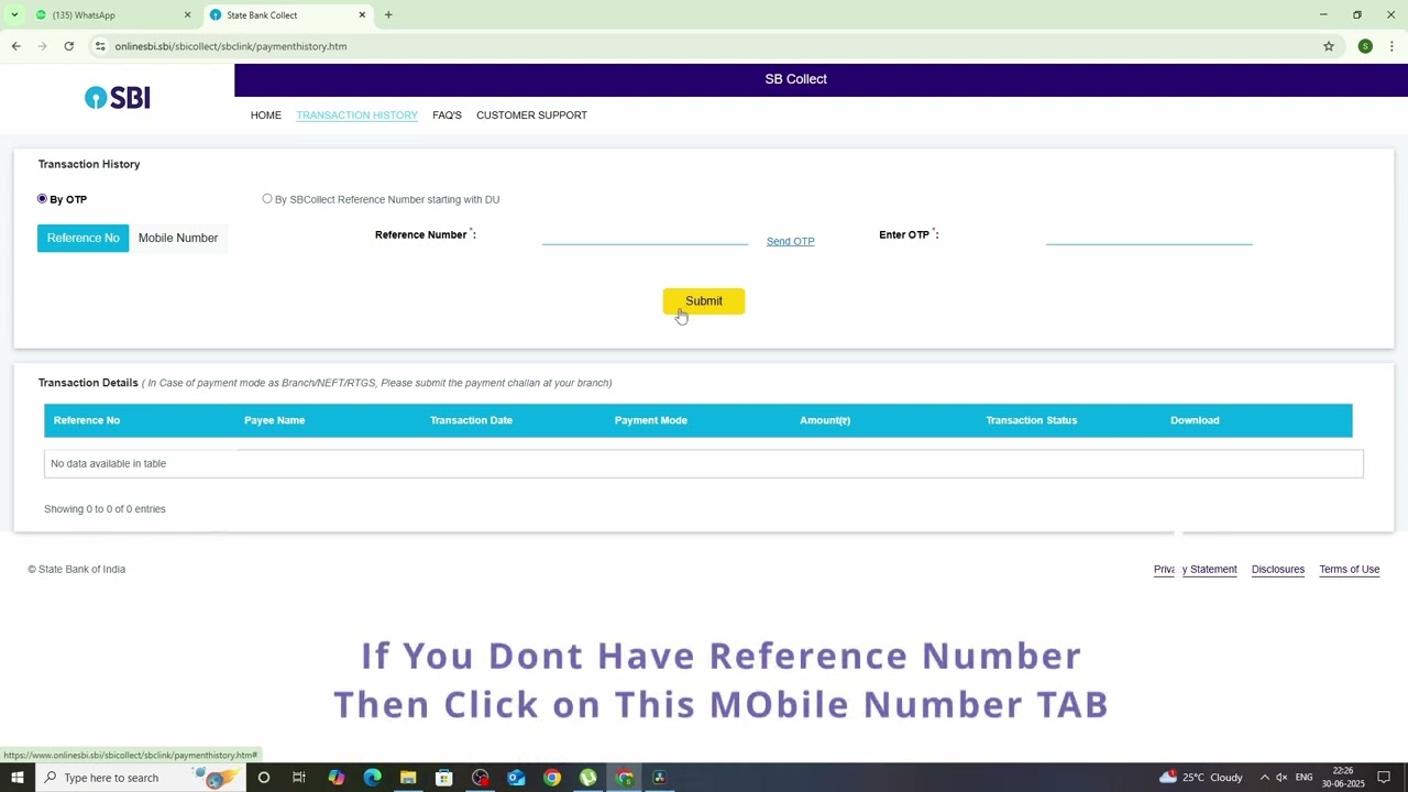 How To Download Receipt For Payment of Fees - SBI Collect