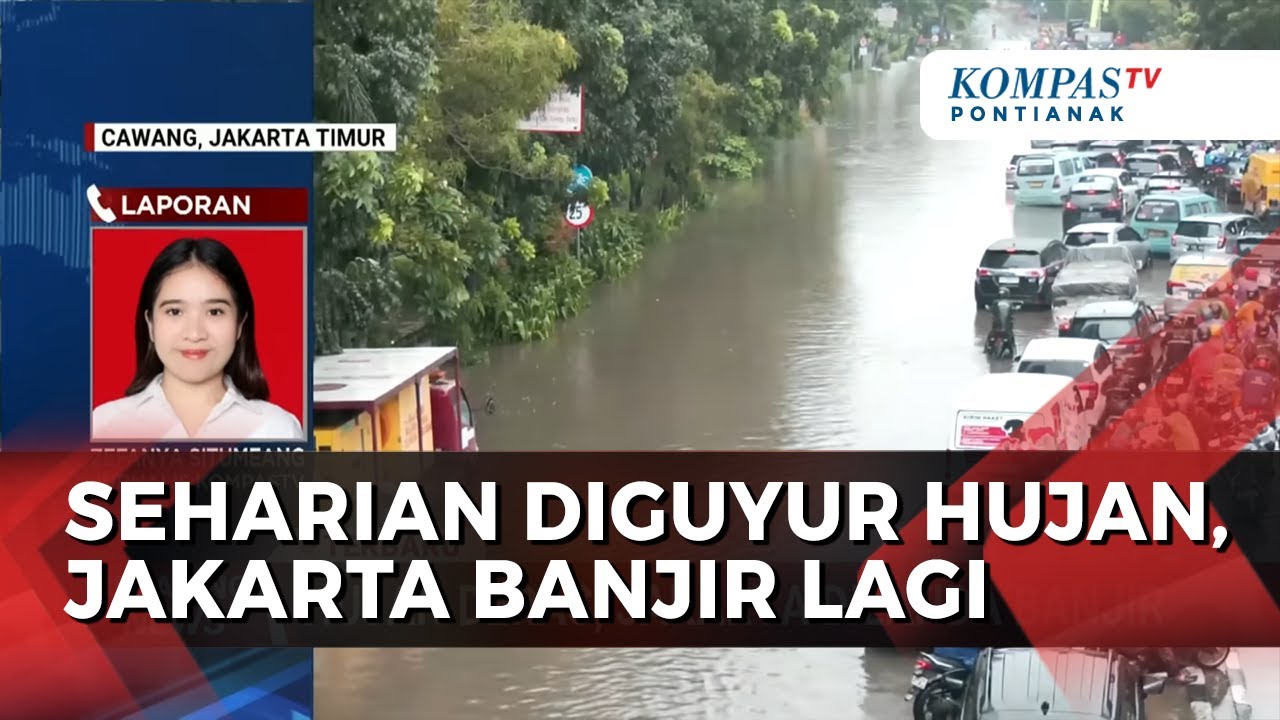 Hujan Deras Sebabkan Jakarta Dilanda Banjir, Ini Pantauan CCTV Arus Lalu Lintas
