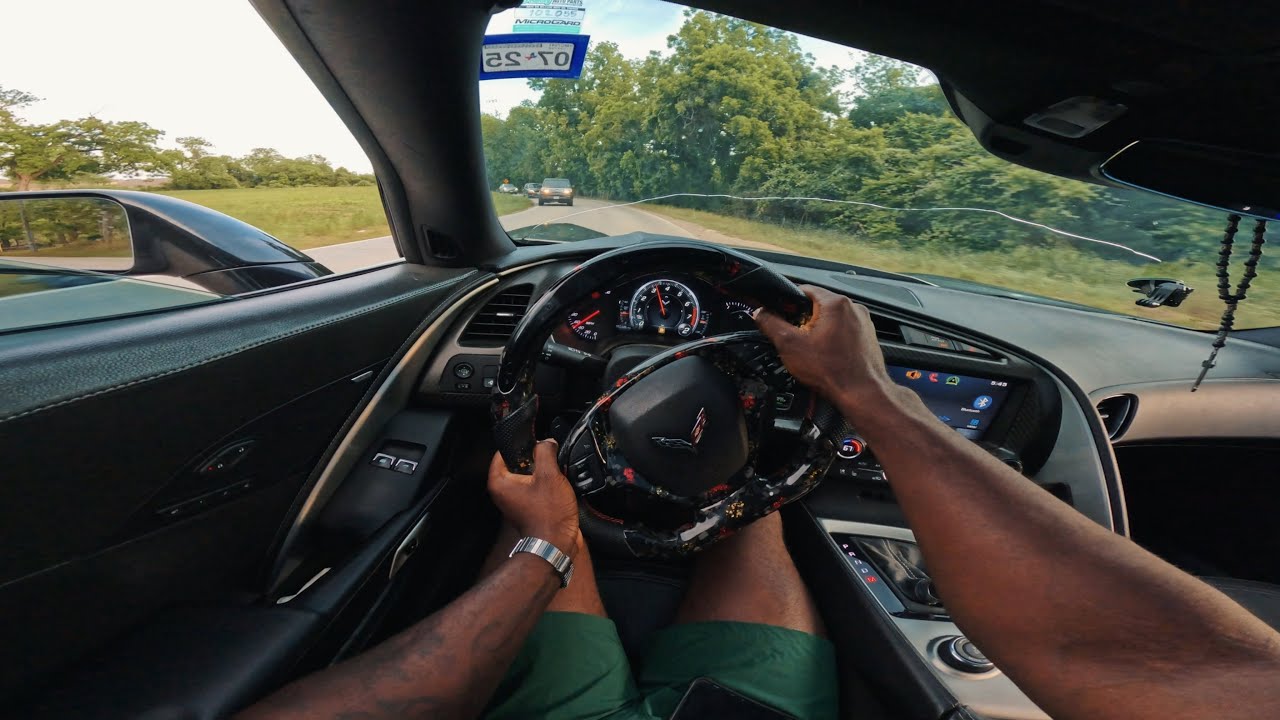 The Key To Happiness : Evening Drive in A 700hp Corvette. 