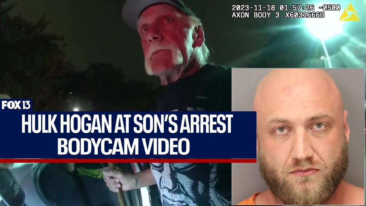 Hulk Hogan arrives at son’s DUI arrest in Florida